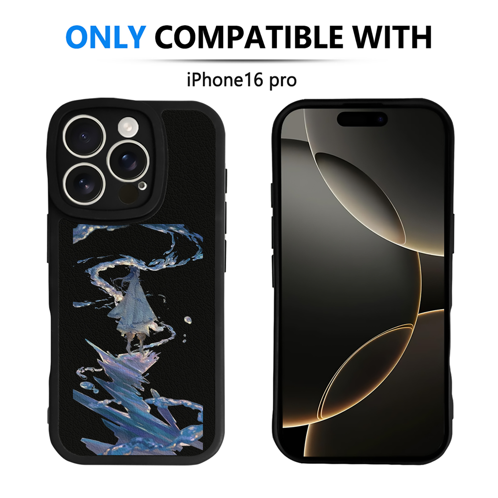（画像用） Ne Zha 2 ナタ 魔童の大暴れ 【iPhone 16シリーズ対応】シリコンスマホケース（レザー調） 材質：シリコン